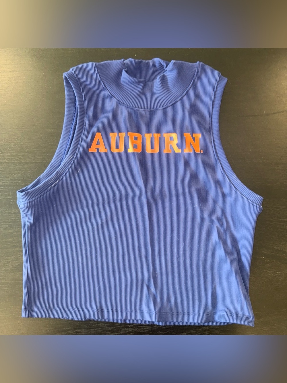 Auburn mock neck workout tank